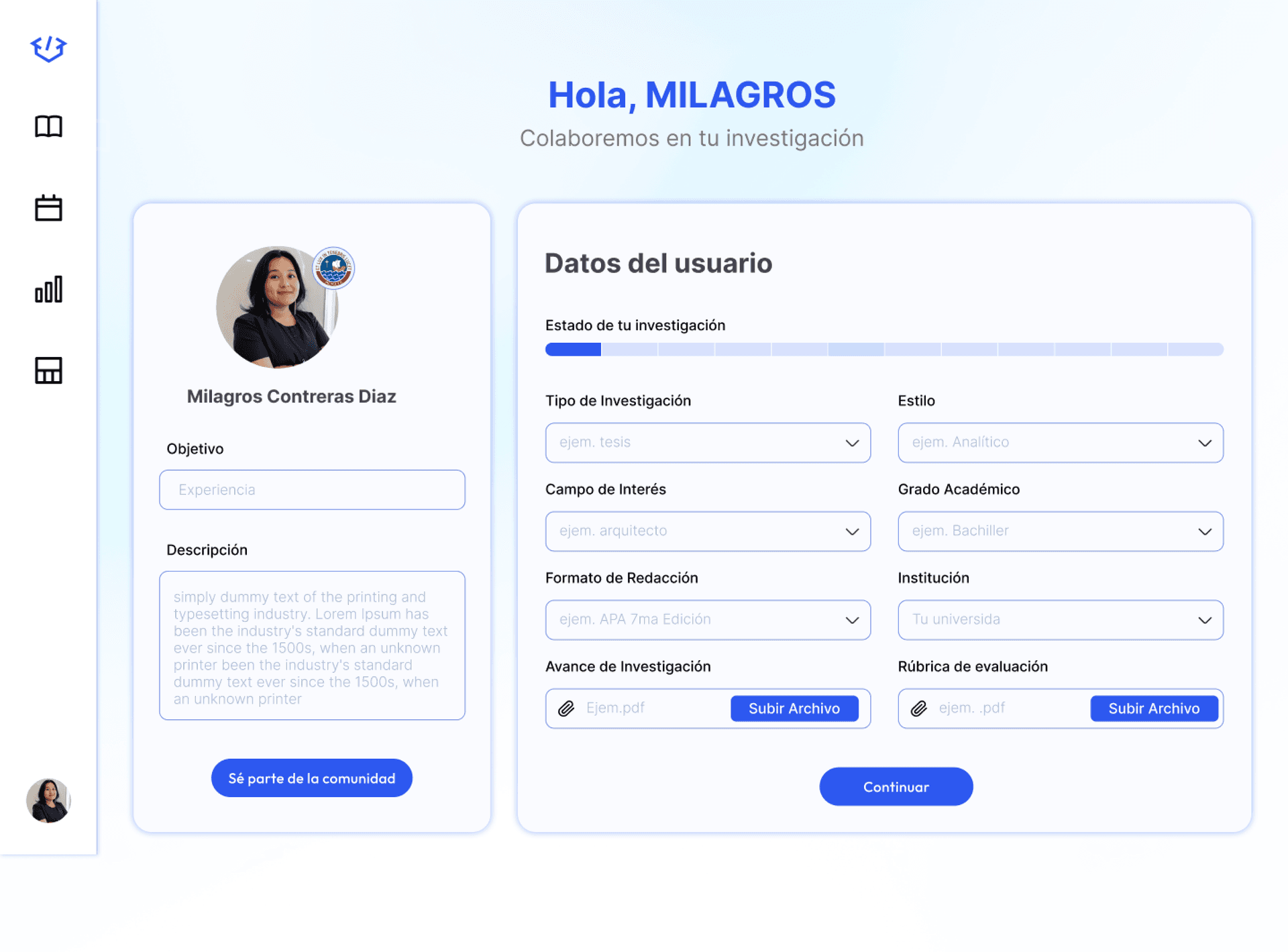 Mockup de la metodología